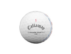 Callaway Chrome Soft X LS Triple Track Golf Balls | White -Golf Series Shop CSX LS Golf Ball 2021 Triple Track White Front View