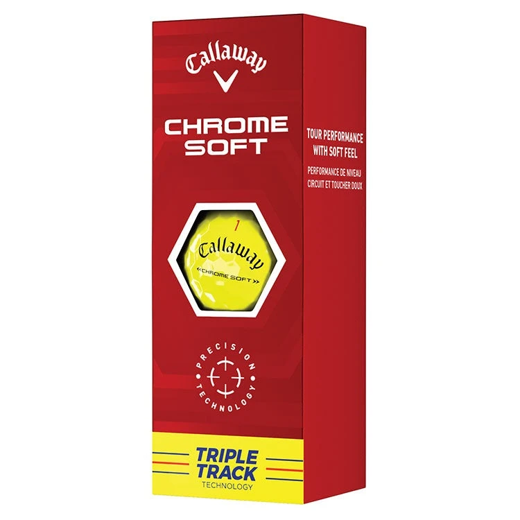 Callaway Chrome Soft Triple Track Golf Balls | Yellow Callaway Chrome Soft Triple Track Golf Balls | Yellow -Golf Series Shop Callaway 2022 Chrome Soft Triple Track Golf Balls Yellow 4