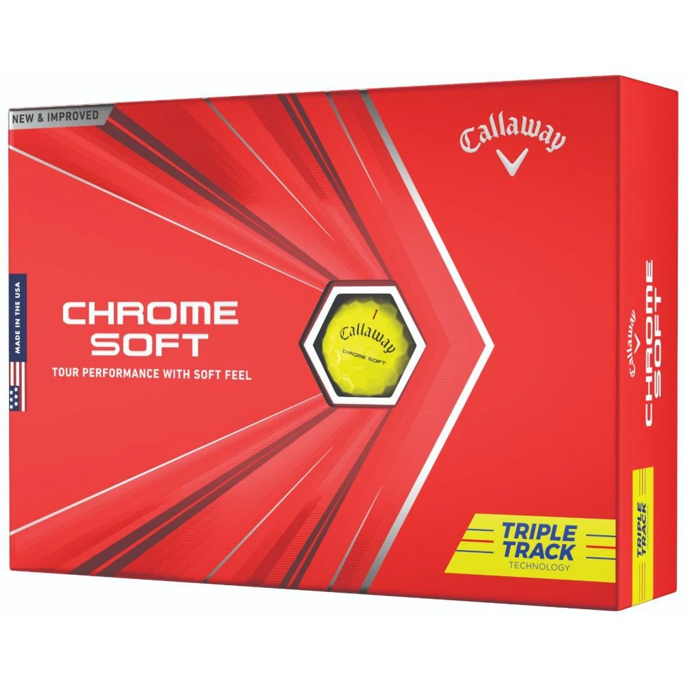 Callaway 2021 Chrome Soft Triple Track Golf Balls | Yellow Callaway 2021 Chrome Soft Triple Track Golf Balls | Yellow -Golf Series Shop Callaway Chrome Soft Triple Track Golf Balls Yellow 131