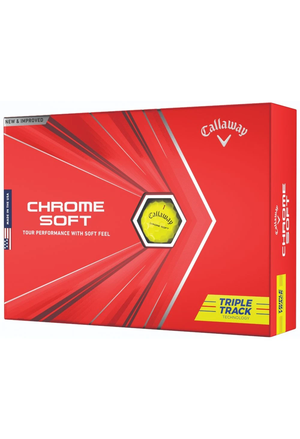 Callaway 2021 Chrome Soft Triple Track Golf Balls | Yellow Callaway 2021 Chrome Soft Triple Track Golf Balls | Yellow -Golf Series Shop Callaway Chrome Soft Triple Track Golf Balls Yellow 178