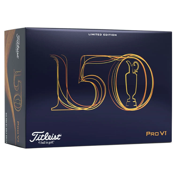 Titleist Limited Edition Pro V1 150th Open Golf Balls | Half Dozen Titleist Limited Edition Pro V1 150th Open Golf Balls | Half Dozen -Golf Series Shop Titleist 2022 Pro V1 The Open Golf Balls 6 Pack White 1