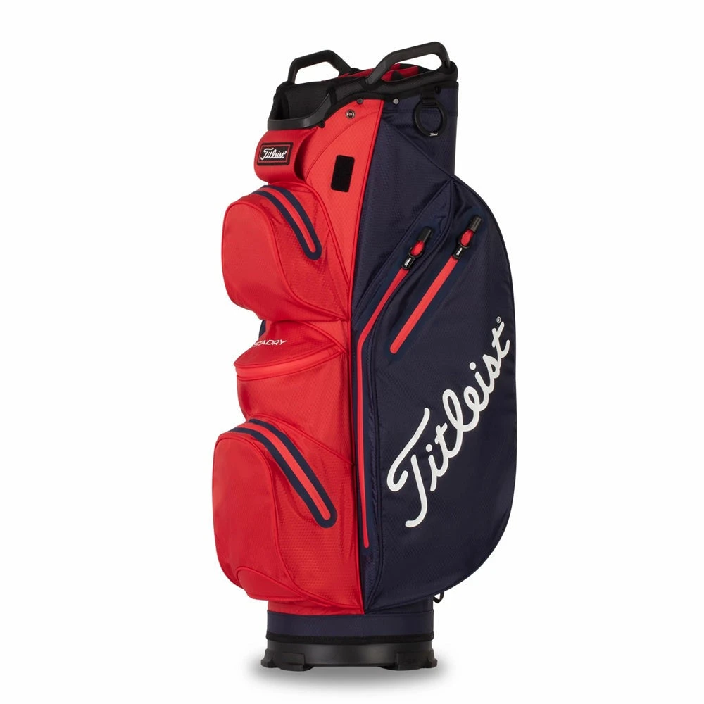 Titleist StaDry 14 Golf Cart Bag TB21CT7 Titleist StaDry 14 Golf Cart Bag TB21CT7 -Golf Series Shop TitleistStaDry14GolfCartBagTB21CT7NavyRed