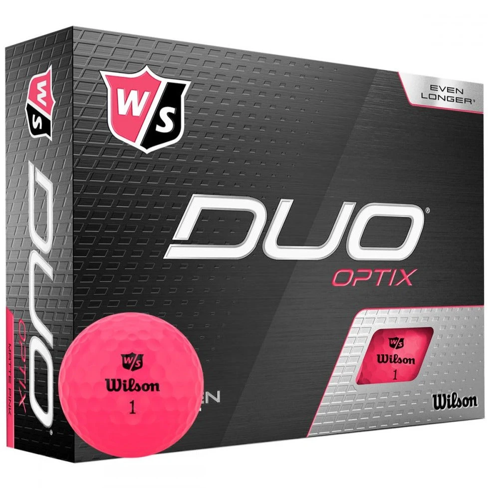 Wilson Staff Duo Optix Matte Golf Balls | Pink Wilson Staff Duo Optix Matte Golf Balls | Pink -Golf Series Shop