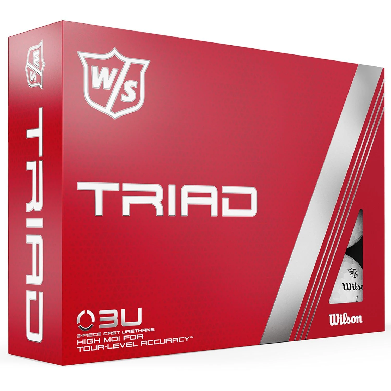 Wilson Staff Triad Golf Balls | White Wilson Staff Triad Golf Balls | White -Golf Series Shop Wilson Staff Triad Golf Balls White 8